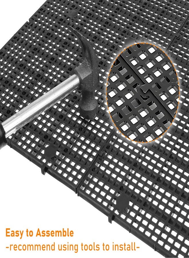 xozeooeu 10Pcs Plastic Aquarium Grid Egg Crate with Brackets, Fish Tank Divider Panel for Bottom Filtration, Tank Separation and DIY Aquascaping - Image 4